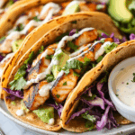 Fish Tacos with Lime Crema