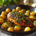Creamy Garlic Chicken Gnocchi Skillet