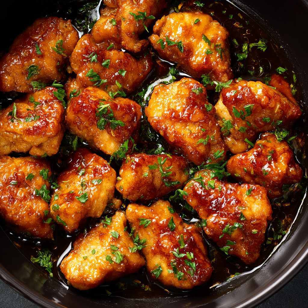 Crockpot Bourbon Chicken