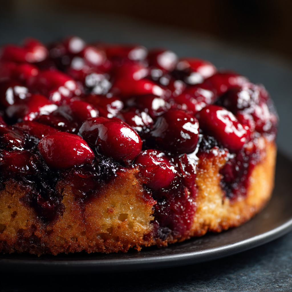 Chocolate Cherry Upside Down Cake
