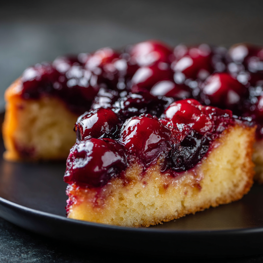 Chocolate Cherry Upside Down Cake