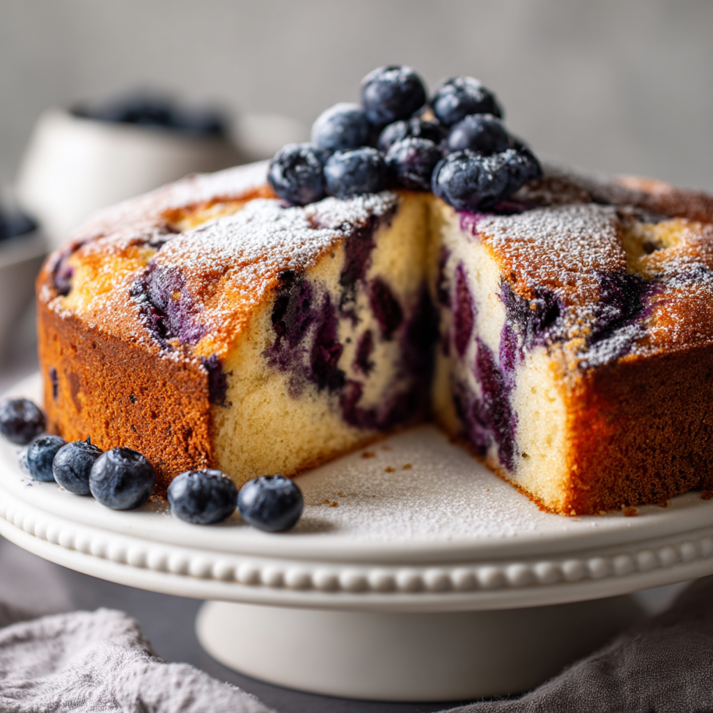 Blueberry Sour Cream Coffee Cake