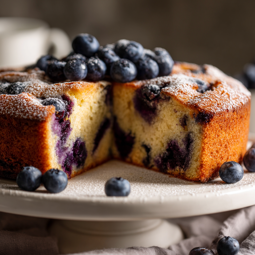 Blueberry Sour Cream Coffee Cake