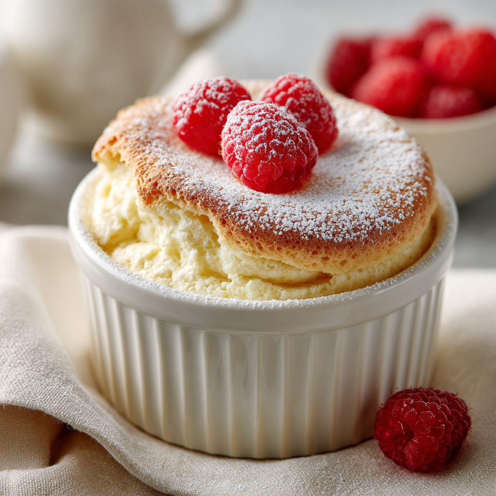 Fluffy Vanilla Soufflé Delight