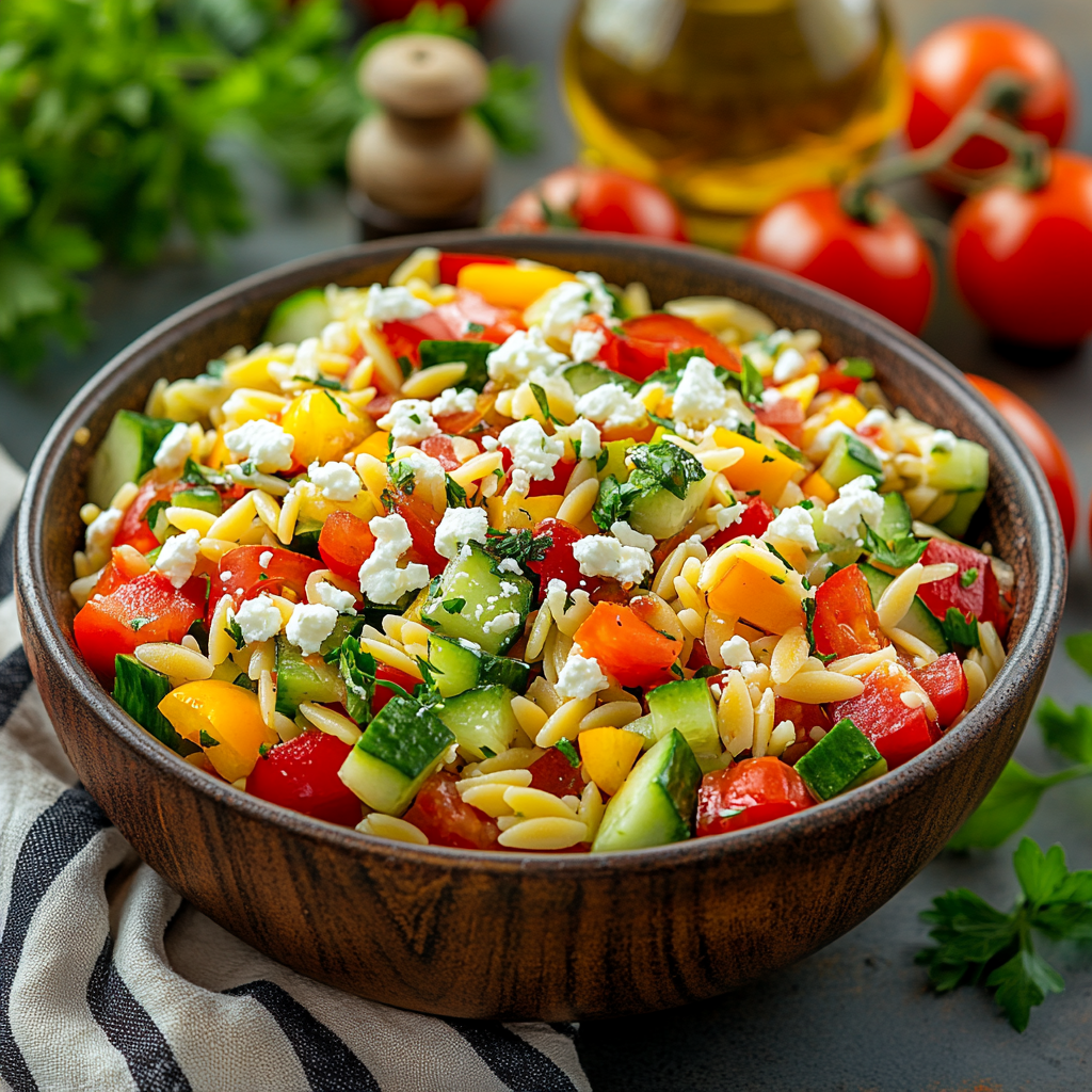 Greek Orzo Pasta Salad