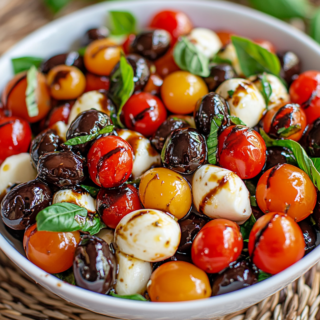 Red, White & Blue Caprese Salad
