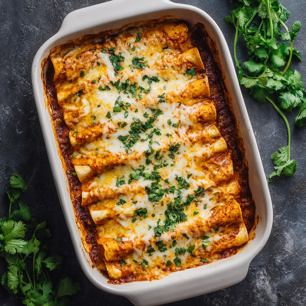Easy Ground Beef Enchiladas