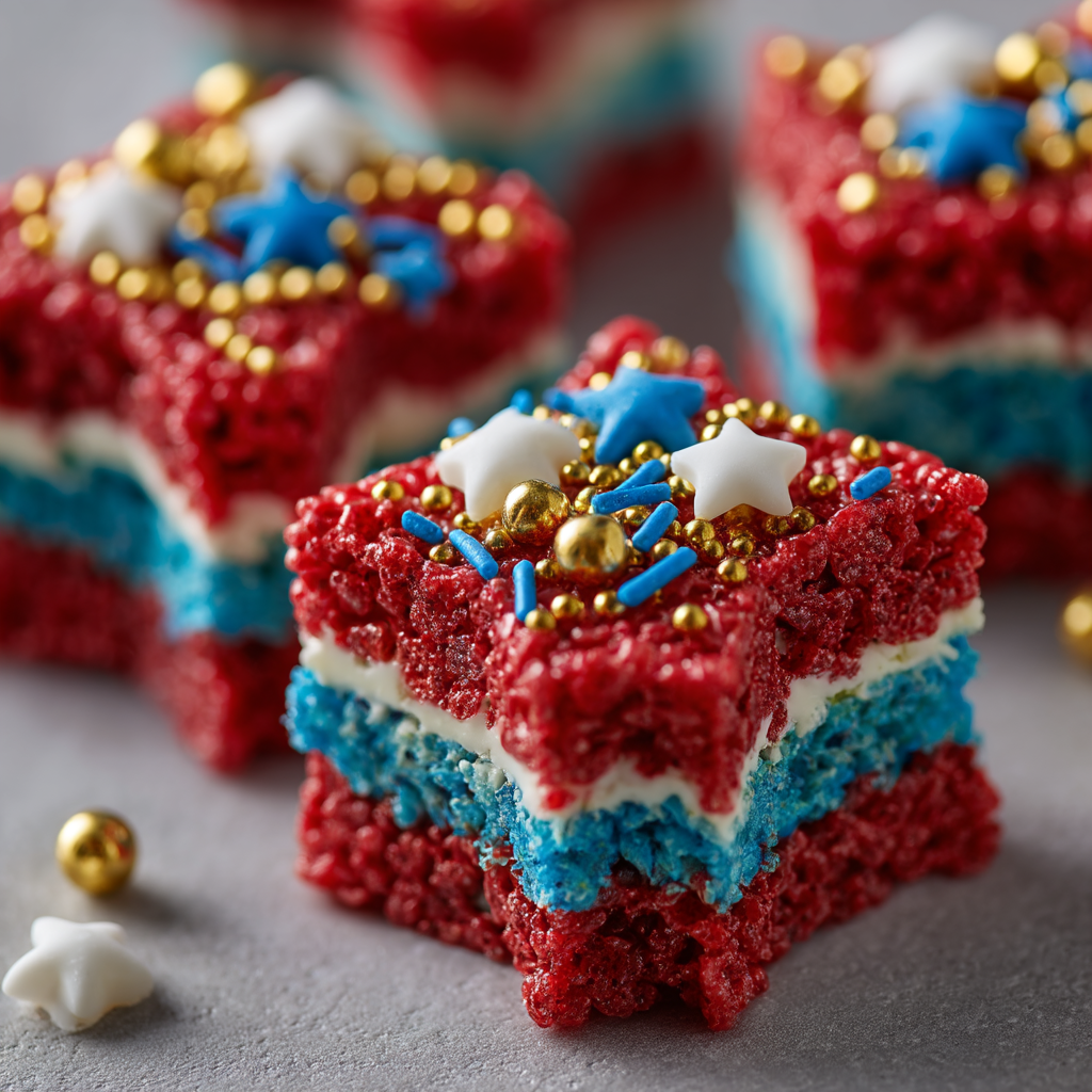 4th of July Rice Krispie Treats
