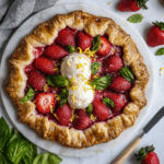 Easy Strawberry Basil Galette