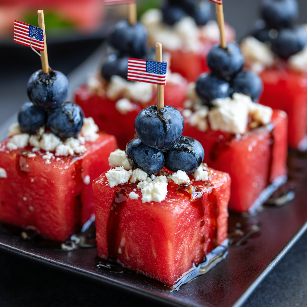 Patriotic Watermelon Appetizer
