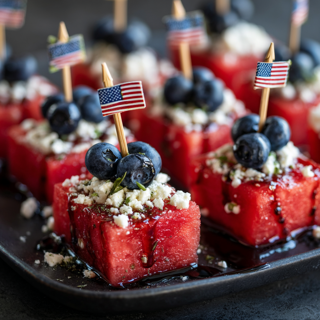 Patriotic Watermelon Appetizer