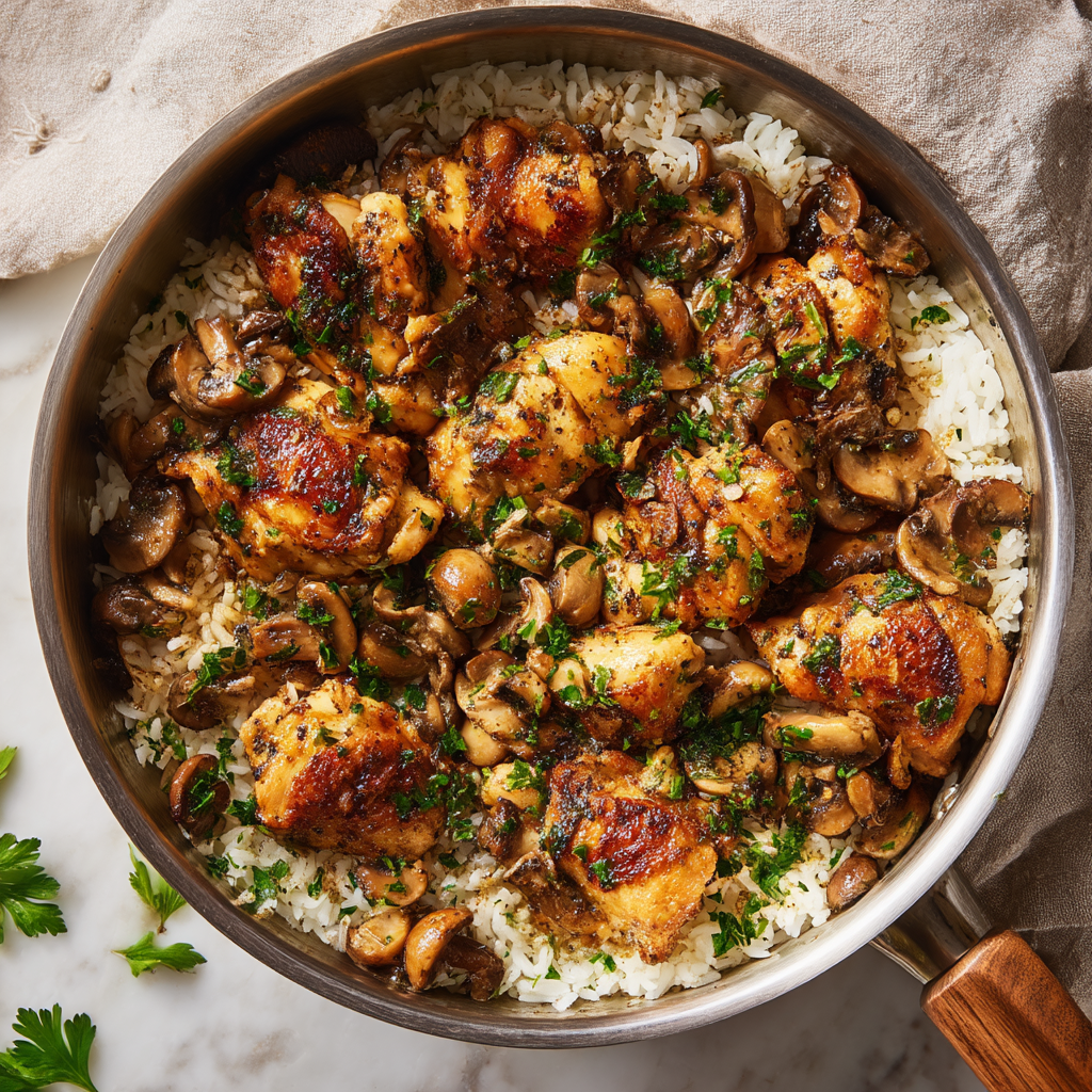 Chicken and Rice with Mushrooms