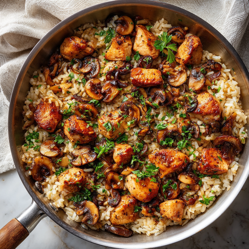 Chicken and Rice with Mushrooms