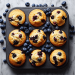 Healthy Blueberry Oatmeal Muffins