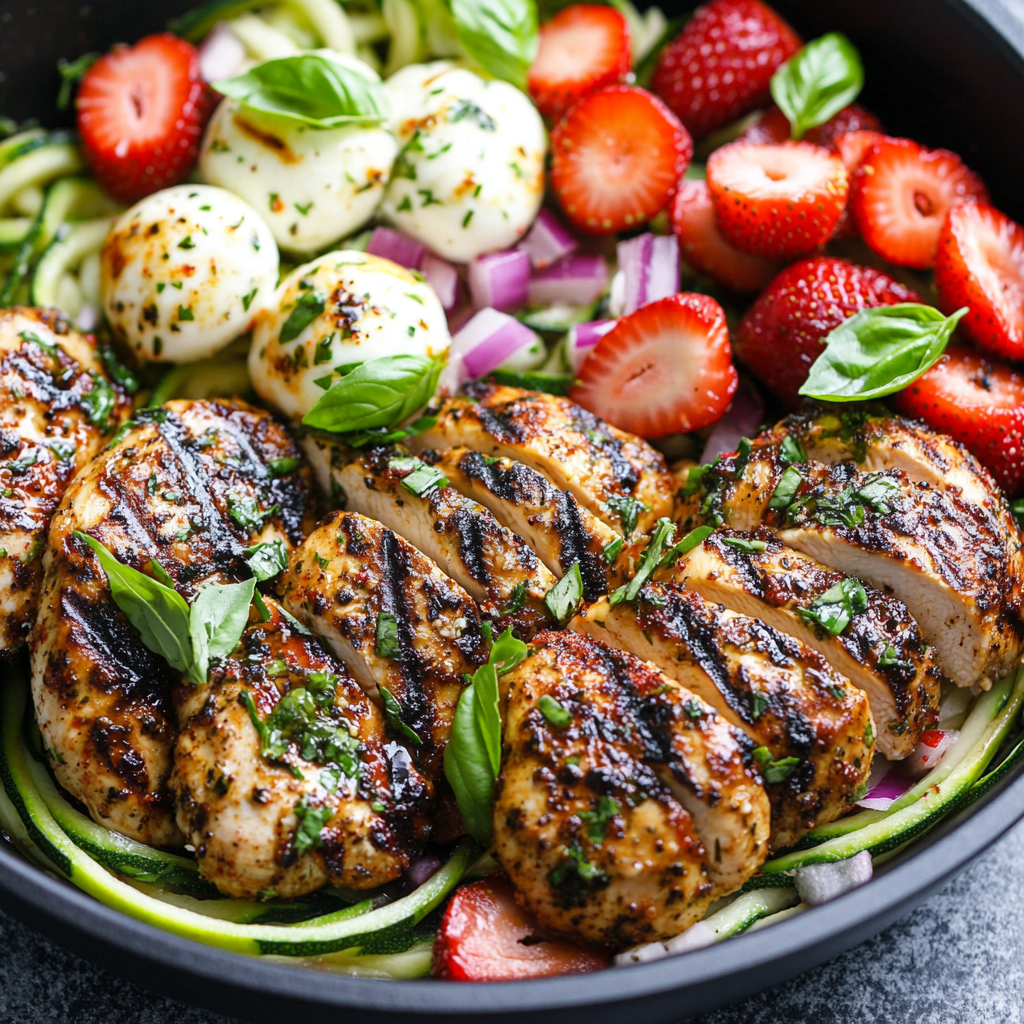 Strawberry Bruschetta Chicken 6 Strawberry Bruschetta Chicken