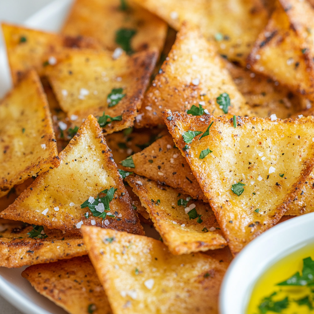 Quick Easy Homemade Baked Pita Chips