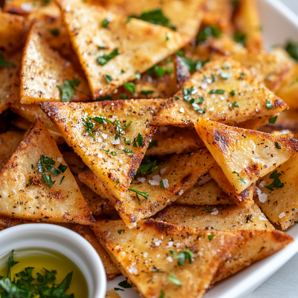 Quick Easy Homemade Baked Pita Chips