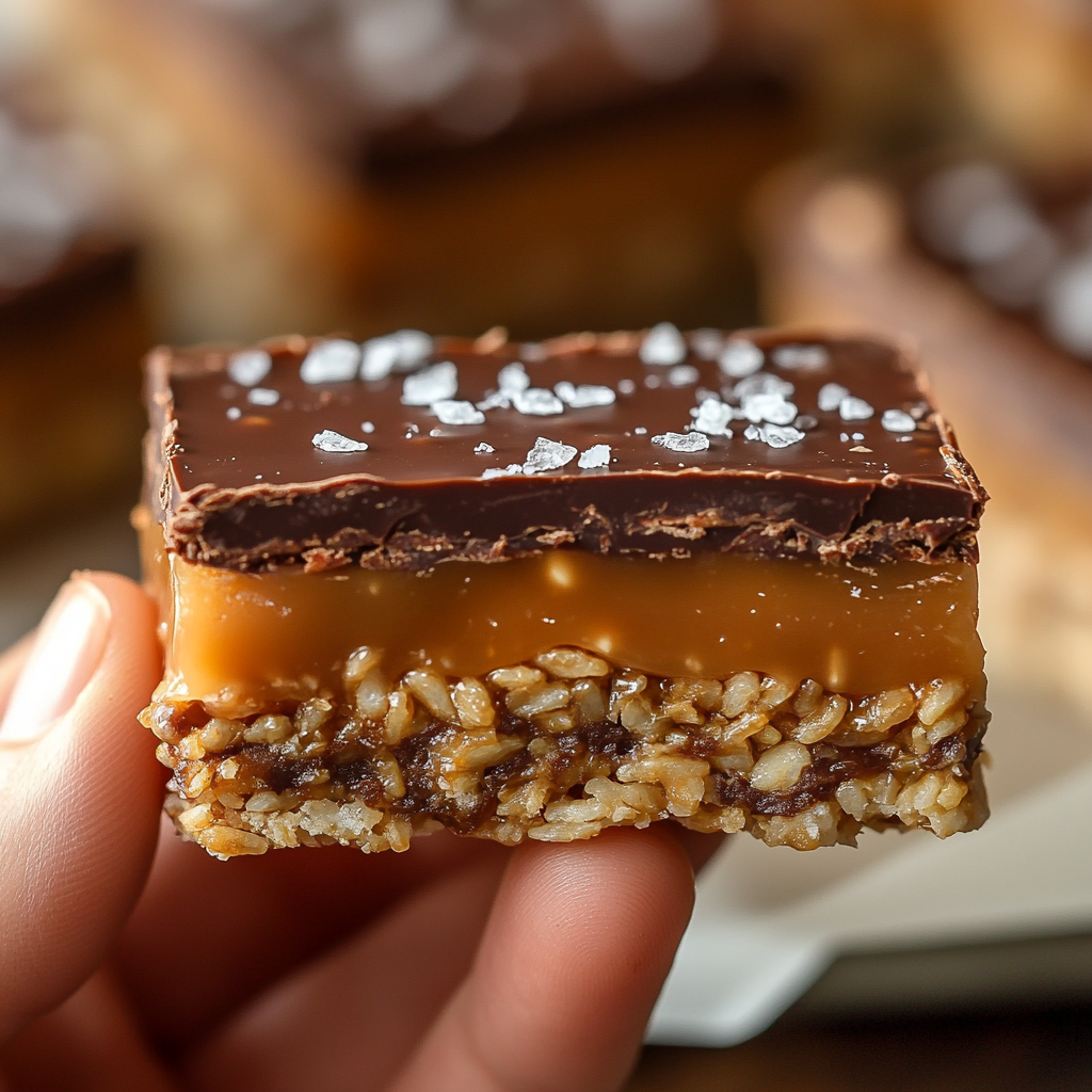Caramel Chocolate Rice Krispies 6 Caramel Chocolate Rice Krispies