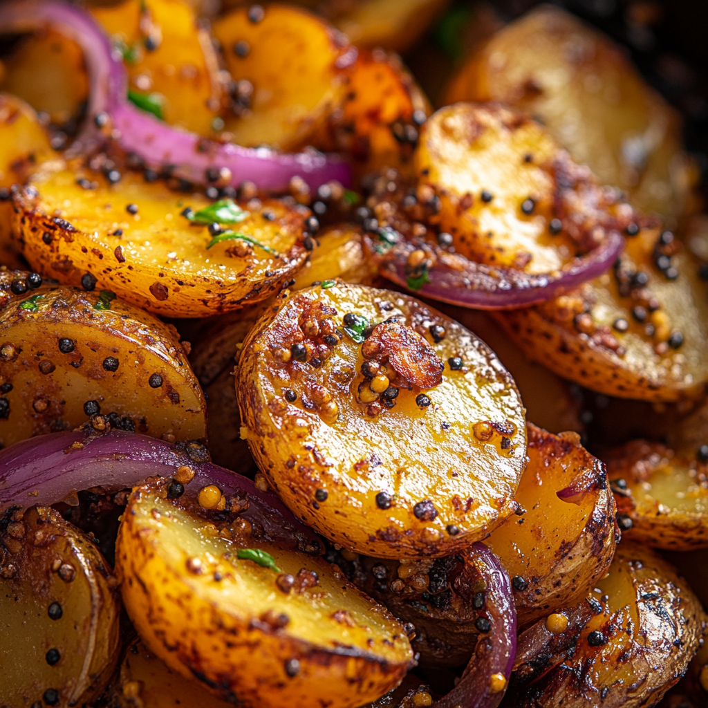 Honey Mustard Warm Potato Salad