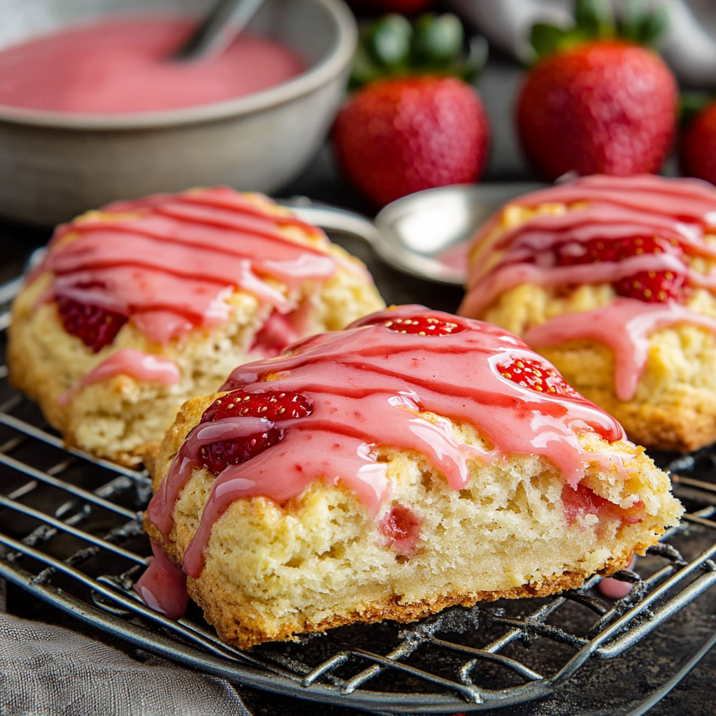 Fresh Strawberry Scones