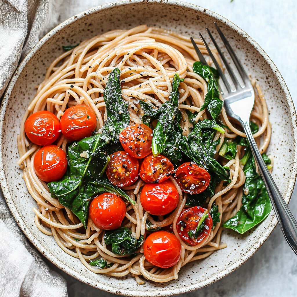 Easy Kale Tomato Pasta