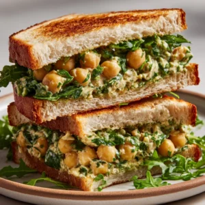 Blistered Shishito Pepper Chickpea Salad Sandwich Recipe