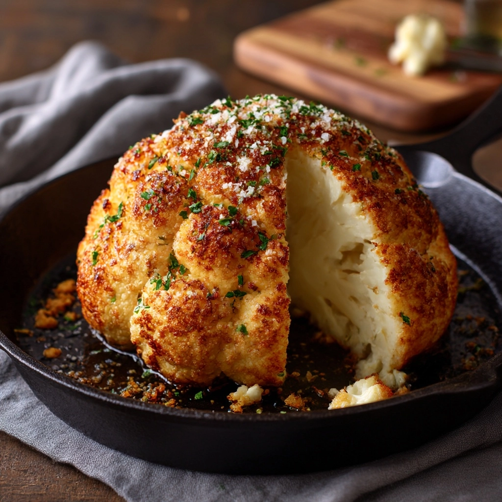 Whole Roasted Cauliflower Recipe