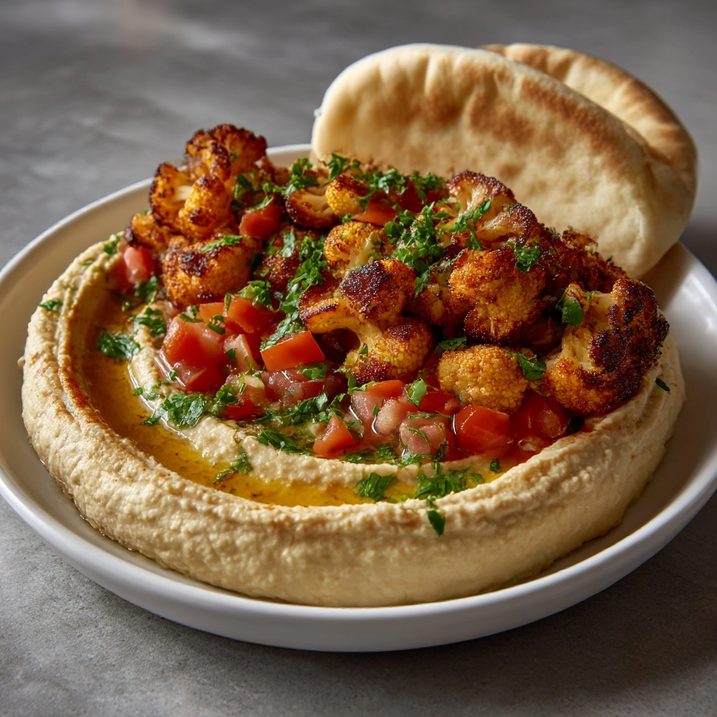 Roasted Cauliflower Hummus Bowls Recipe - Recipe Image