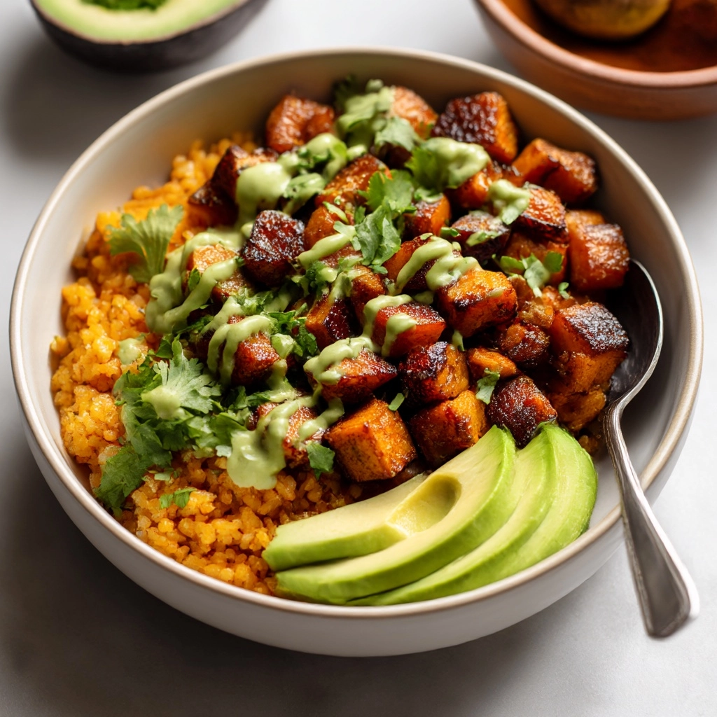 Lentil Curry Bowls with Cilantro Cashew Sauce Recipe - Recipe Image