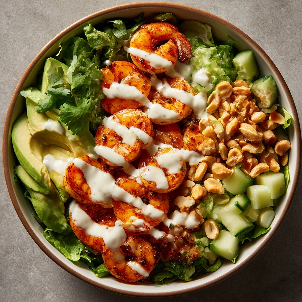 Shrimp and Avocado Salad with Miso Dressing Recipe