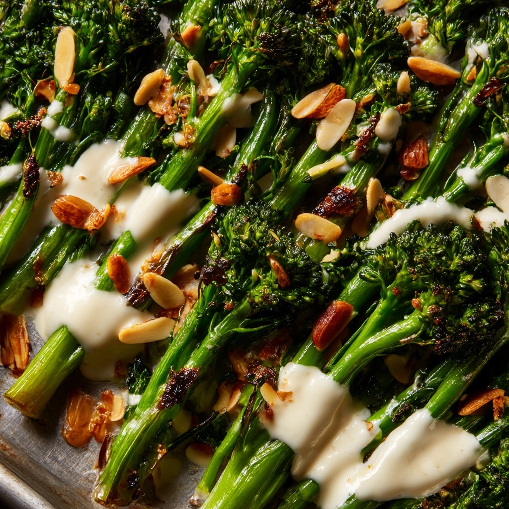 Roasted Broccolini with Tahini Sauce Recipe