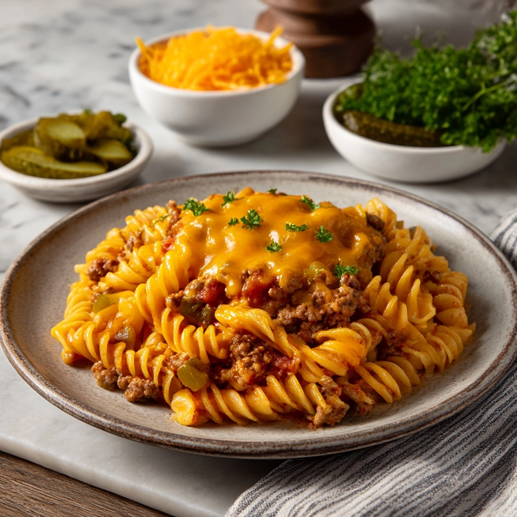 Cheeseburger Casserole Recipe - Recipe Image