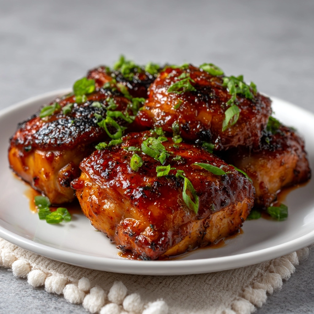 Grilled Honey Buffalo Chicken Thighs Recipe - Recipe Image
