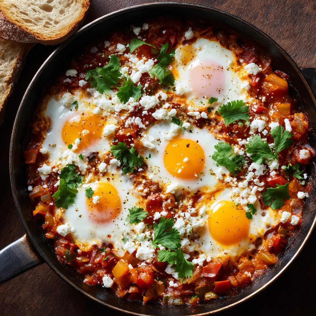 Shakshuka with Brussels and Feta Recipe - Recipe Image