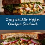 Blistered Shishito Pepper Chickpea Salad Sandwich Recipe