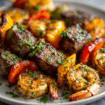 Grilled Steak & Shrimp Kabobs
