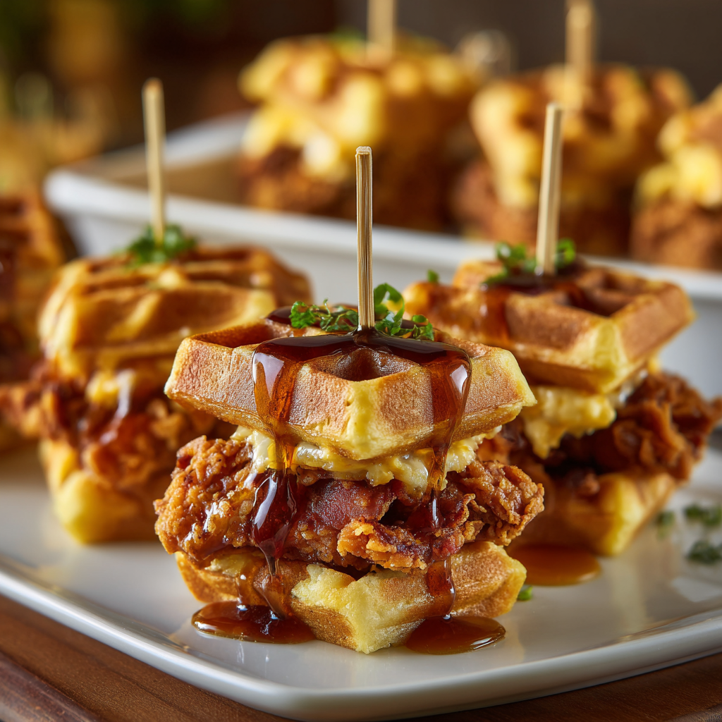 Chicken And Waffle Sliders