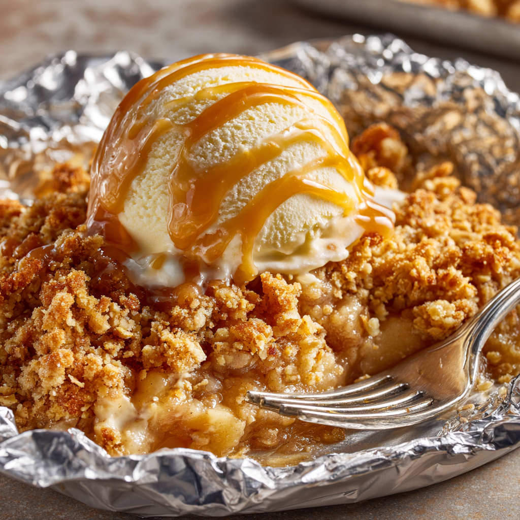Campfire Apple Crisp Foil Packets