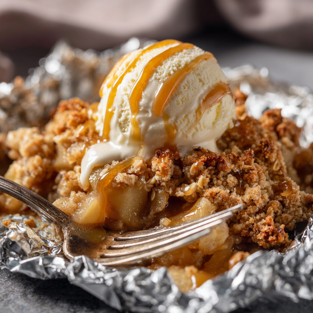 Campfire Apple Crisp Foil Packets