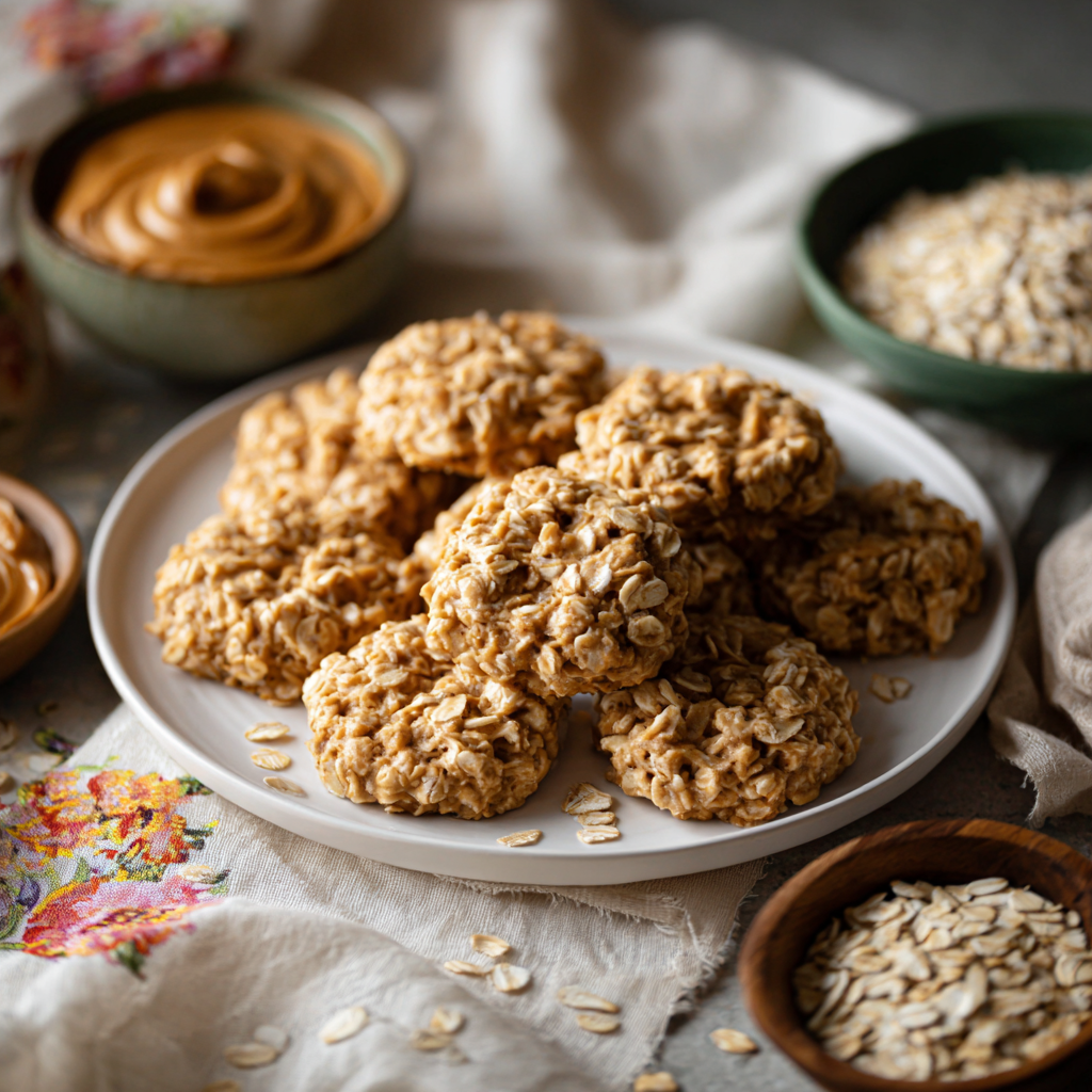 Peanut Butter No Bake Cookies