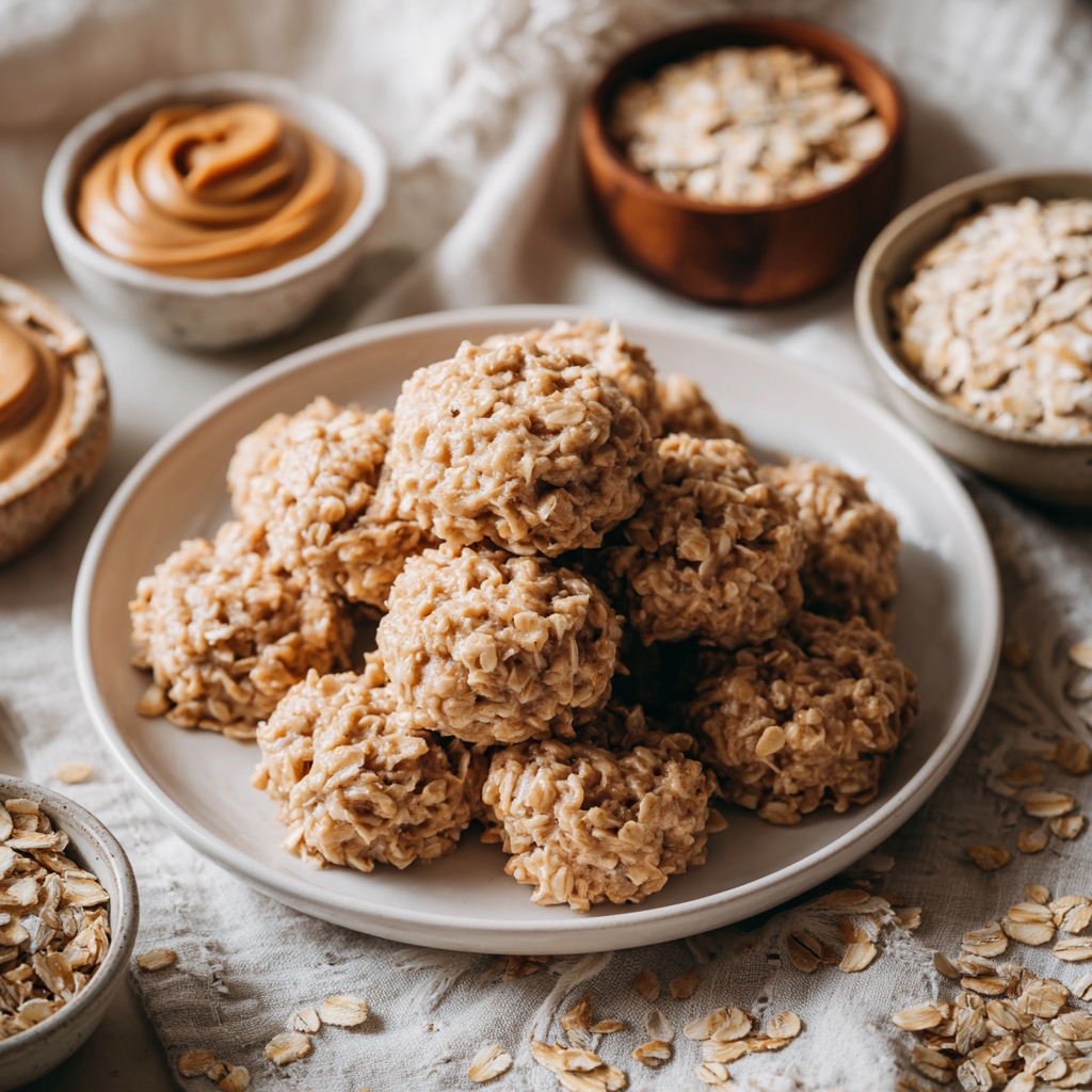 Peanut Butter No Bake Cookies