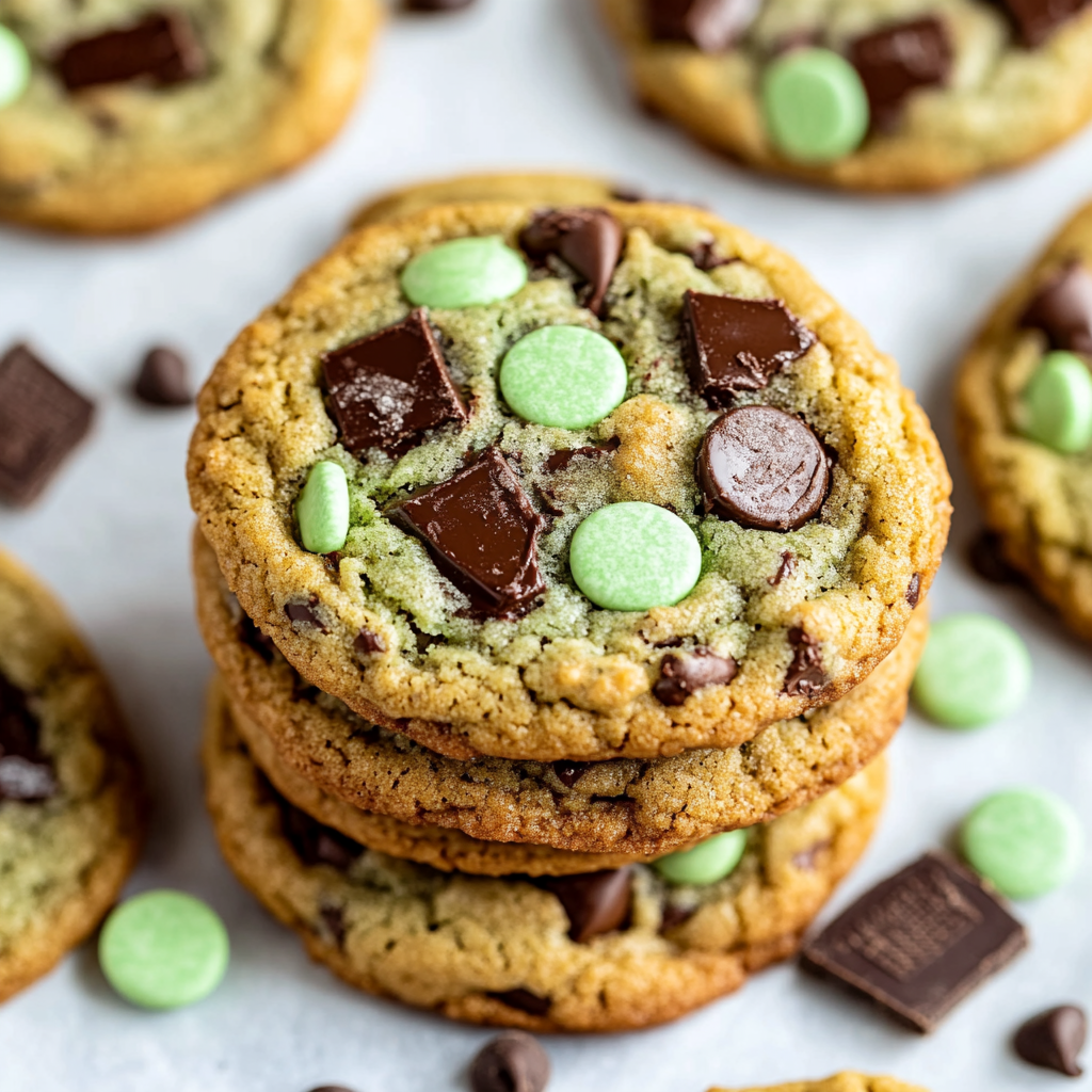 Mint Chocolate Chip Cookies