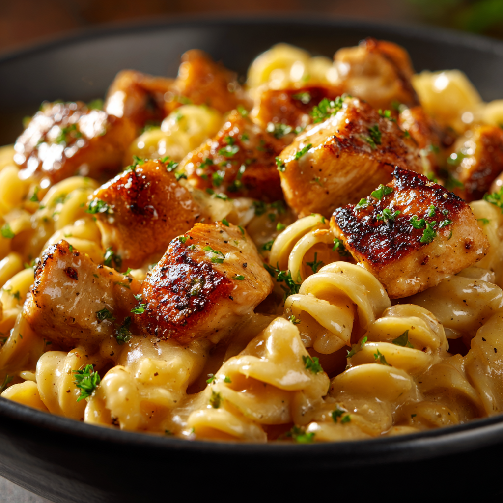 Garlic Butter Chicken & Parmesan Pasta – A Family Favorite!
