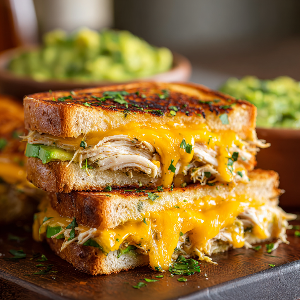 Cheesy Chicken Avocado Melt Sandwich – Quick & Delicious!