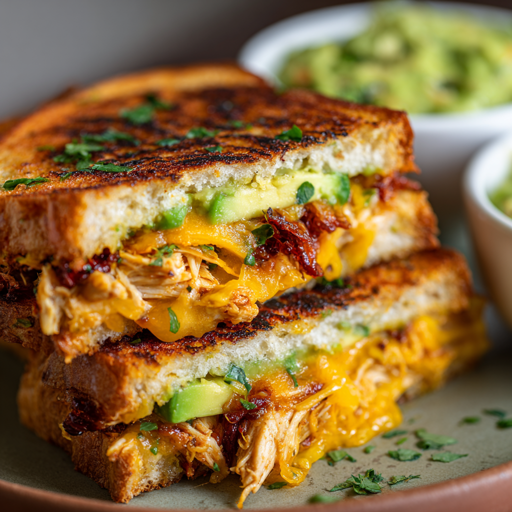 Cheesy Chicken Avocado Melt Sandwich – Quick & Delicious!