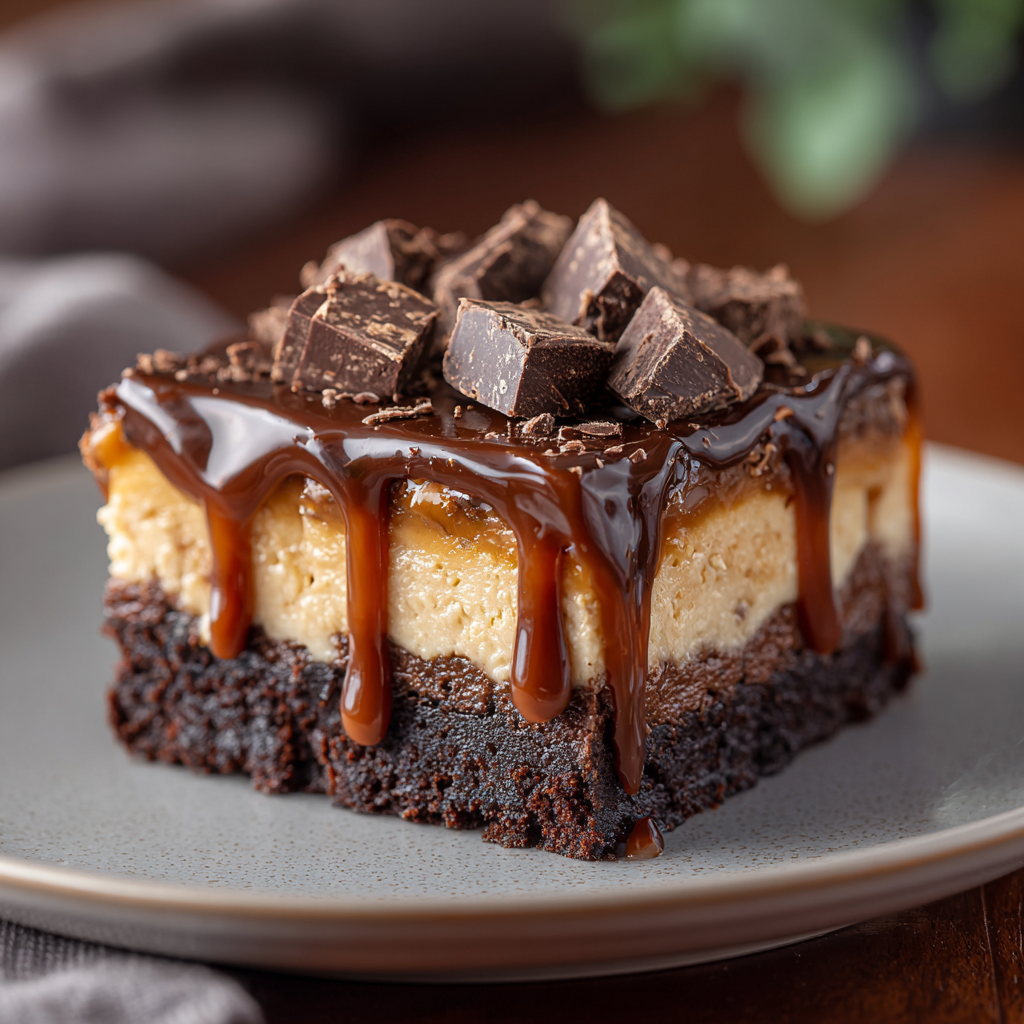 German Chocolate Poke Cake