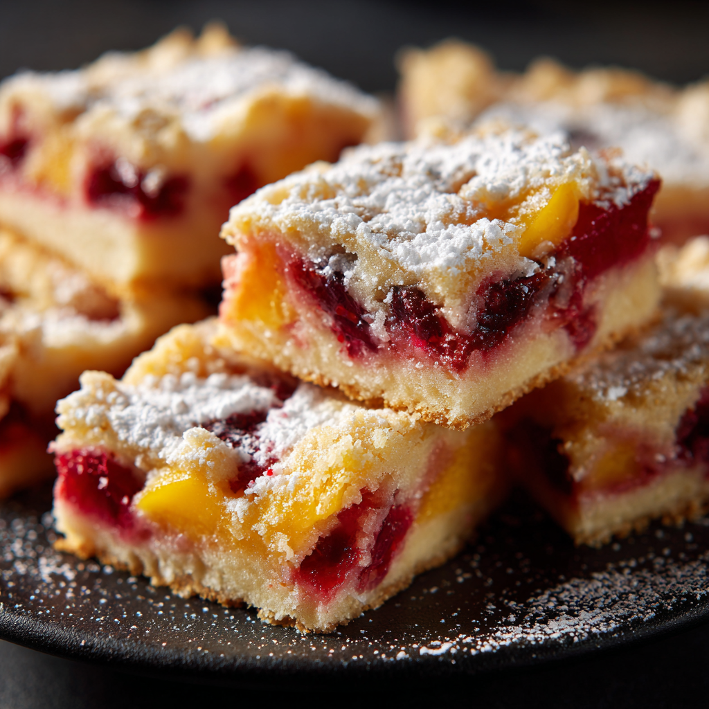 Rhubarb Custard Bars
