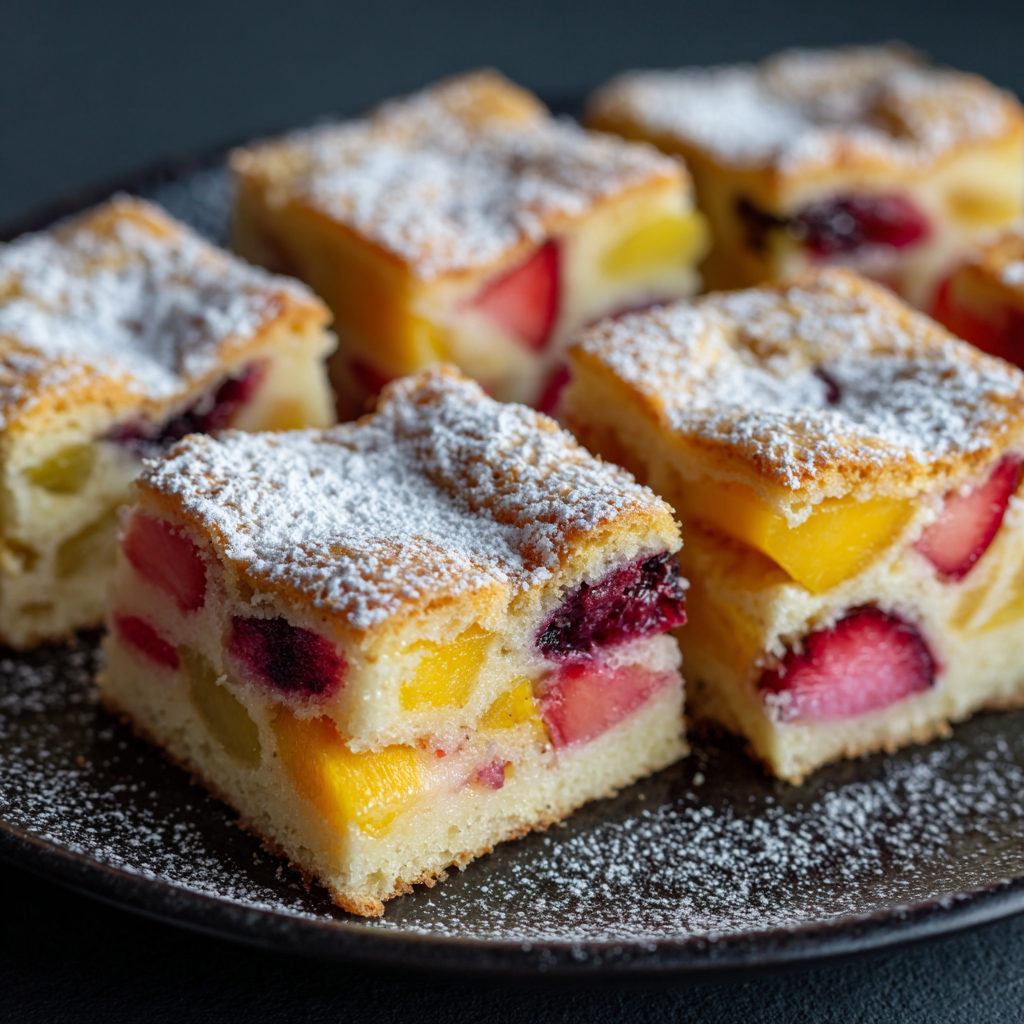 Rhubarb Custard Bars