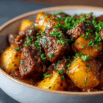 Garlic Butter Beef Bites & Potatoes – The Ultimate Comfort Food