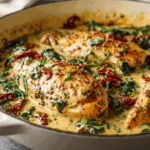 Baked Tuscan Chicken Breasts